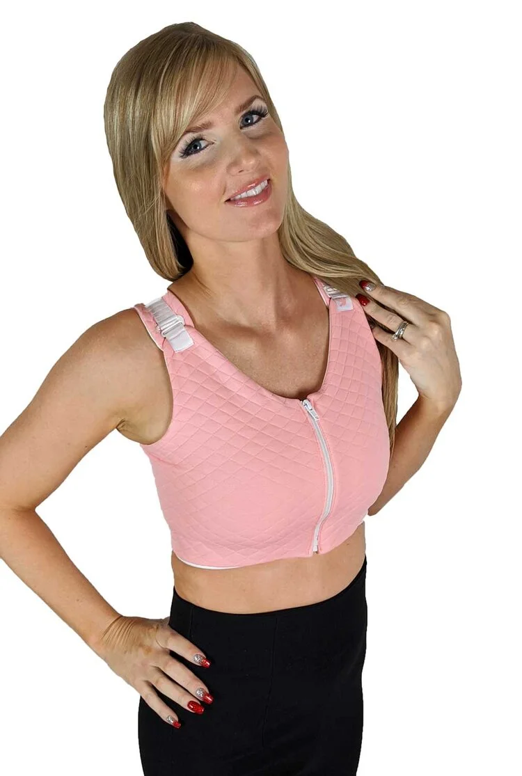 White Angel Wings Butterfly Post Surgical Compression Bra