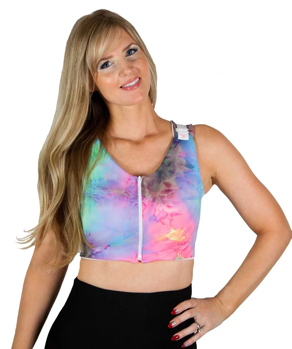Candy Splash Butterfly Post Surgical Compression Bra